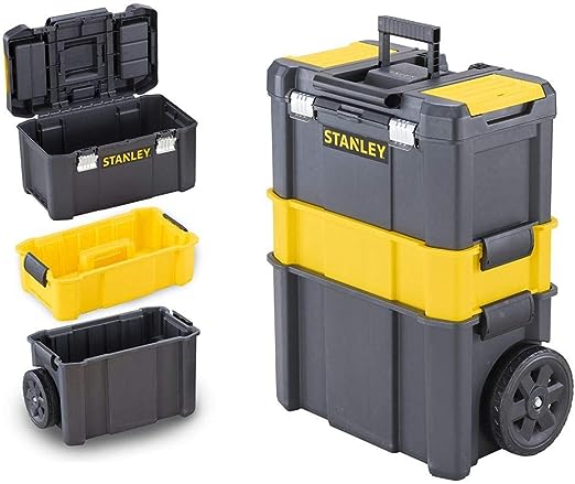 STANLEY STST1-80151 Caja de herramientas con ruedas 3 en 1