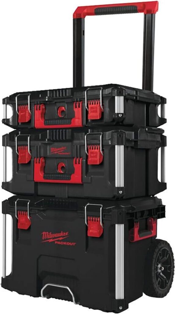 Milwaukee Packout Promo 4932464244 - Juego de 3 Maletas con Ruedas